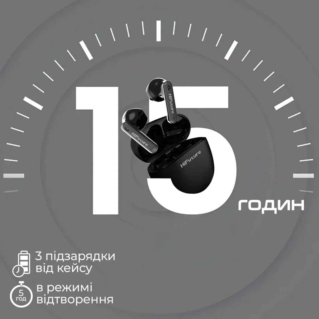 Bluetooth-гарнітура HiFuture ColorBuds2 Black (colorbuds2.black) UA
