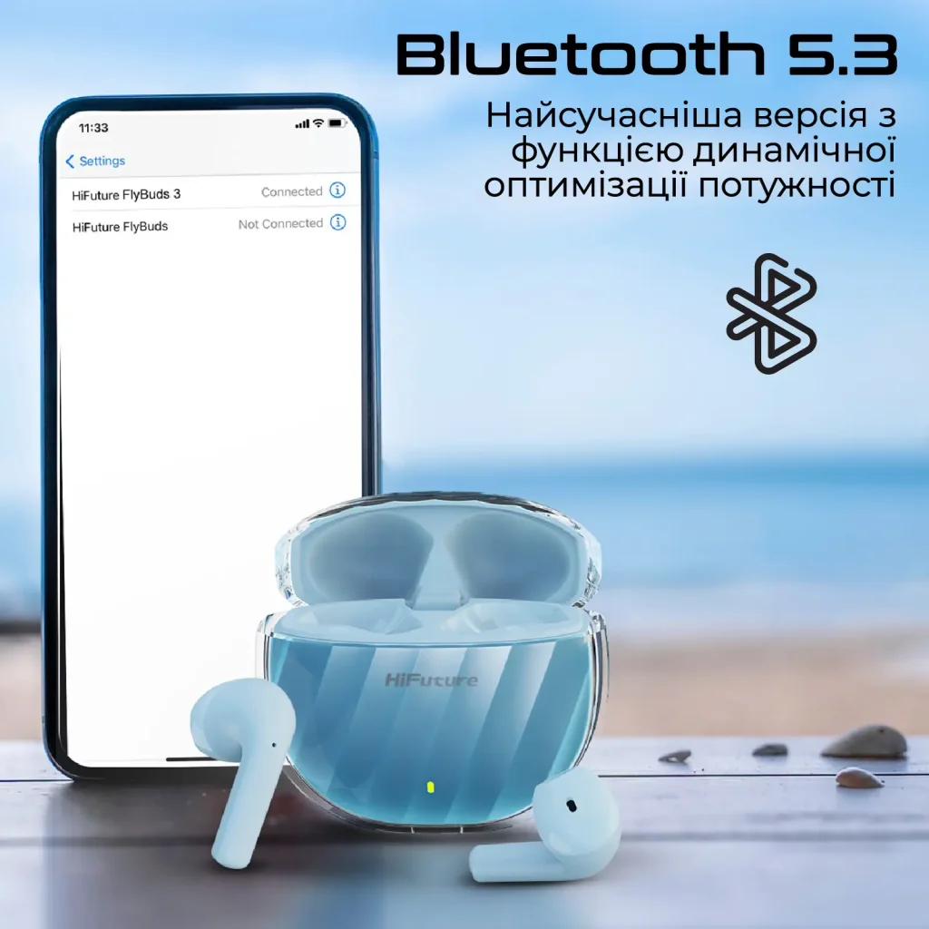 Bluetooth-гарнитура HiFuture FlyBuds3 White (flybuds3.white) UA