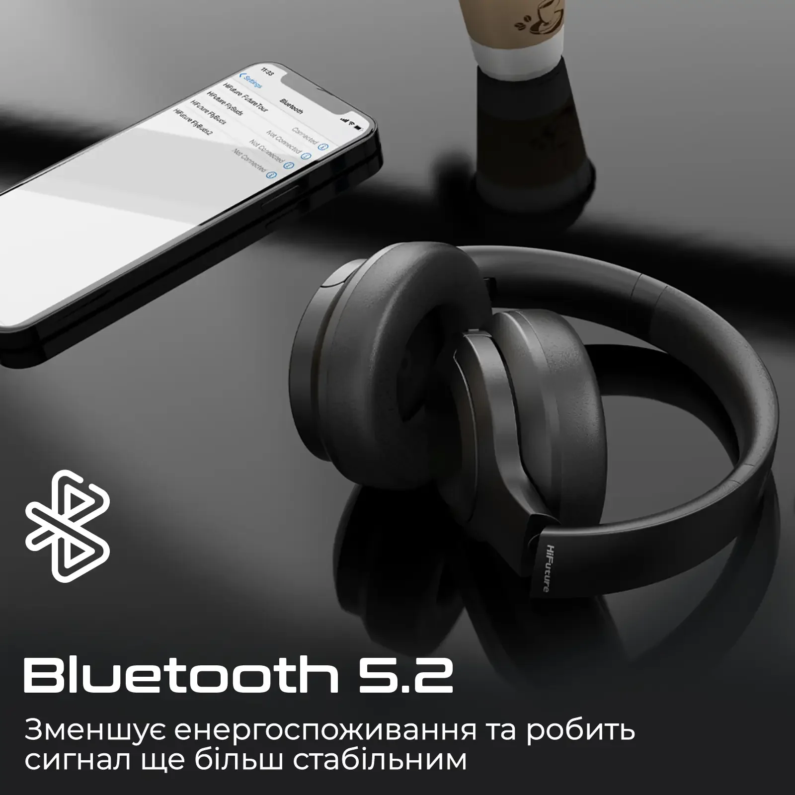 Bluetooth-гарнітура HiFuture FutureTour Black (futuretour.black) UA