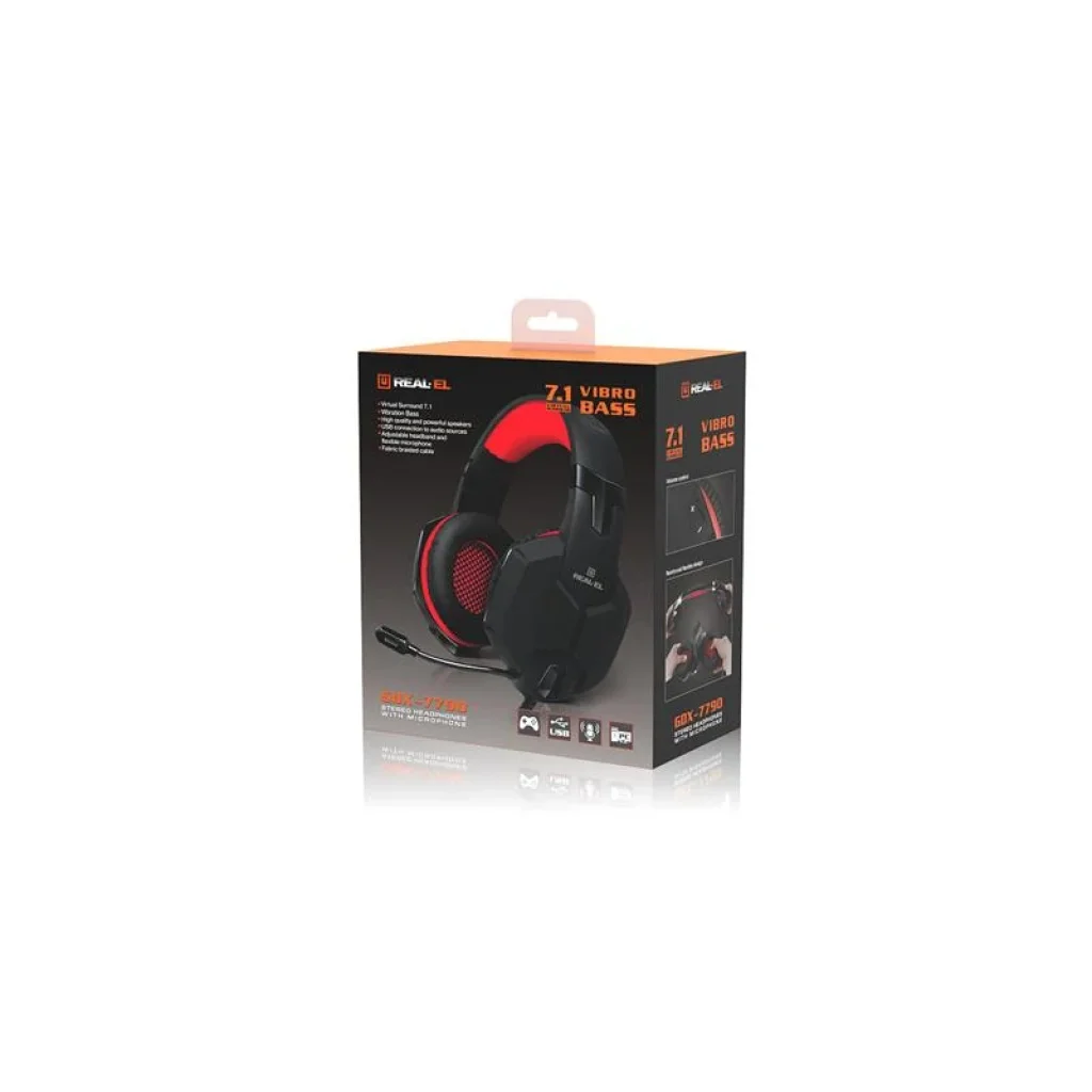 Гарнітура REAL-EL GDX-7790 Black, EL124100054 UA