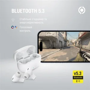 Bluetooth-гарнітура Piko TWS-HalfMoon White (1283126583391) UA