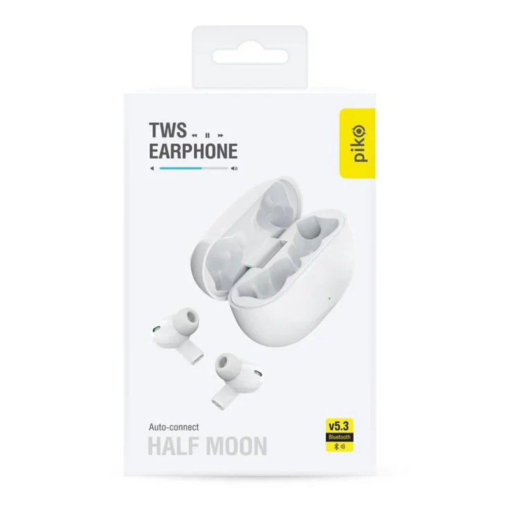 Bluetooth-гарнітура Piko TWS-HalfMoon White (1283126583391) UA