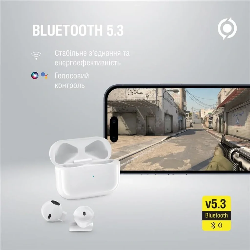 Bluetooth-гарнітура Piko TWS-MiniJack White (1283126583407) UA