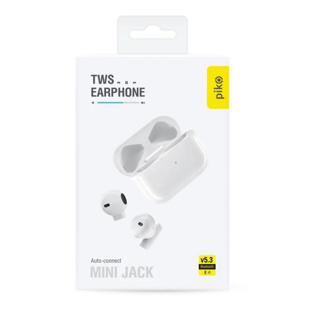 Bluetooth-гарнітура Piko TWS-MiniJack White (1283126583407) UA