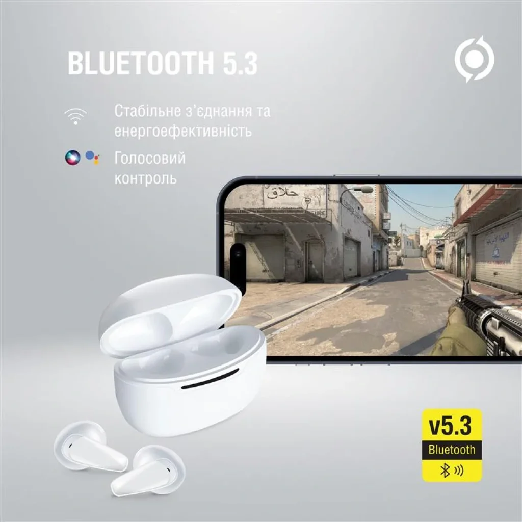 Bluetooth-гарнитура Piko TWS-MiniJoy White (1283126583421) UA