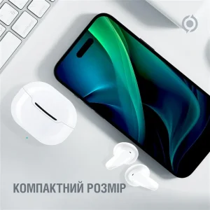 Bluetooth-гарнитура Piko TWS-MiniJoy White (1283126583421) UA