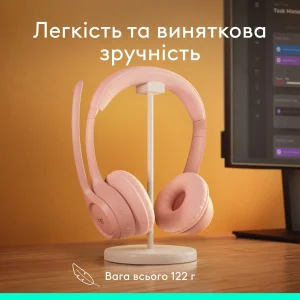 Bluetooth-гарнитура Logitech Zone 300 Wireless Rose (981-001412) UA