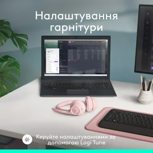 Bluetooth-гарнитура Logitech Zone 300 Wireless Rose (981-001412) UA