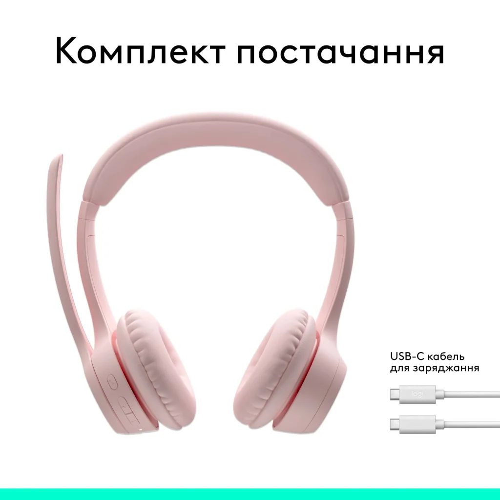 Bluetooth-гарнитура Logitech Zone 300 Wireless Off-White (981-001417) UA