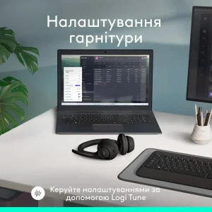 Bluetooth-гарнитура Logitech Zone 300 Wireless Black (981-001407) UA