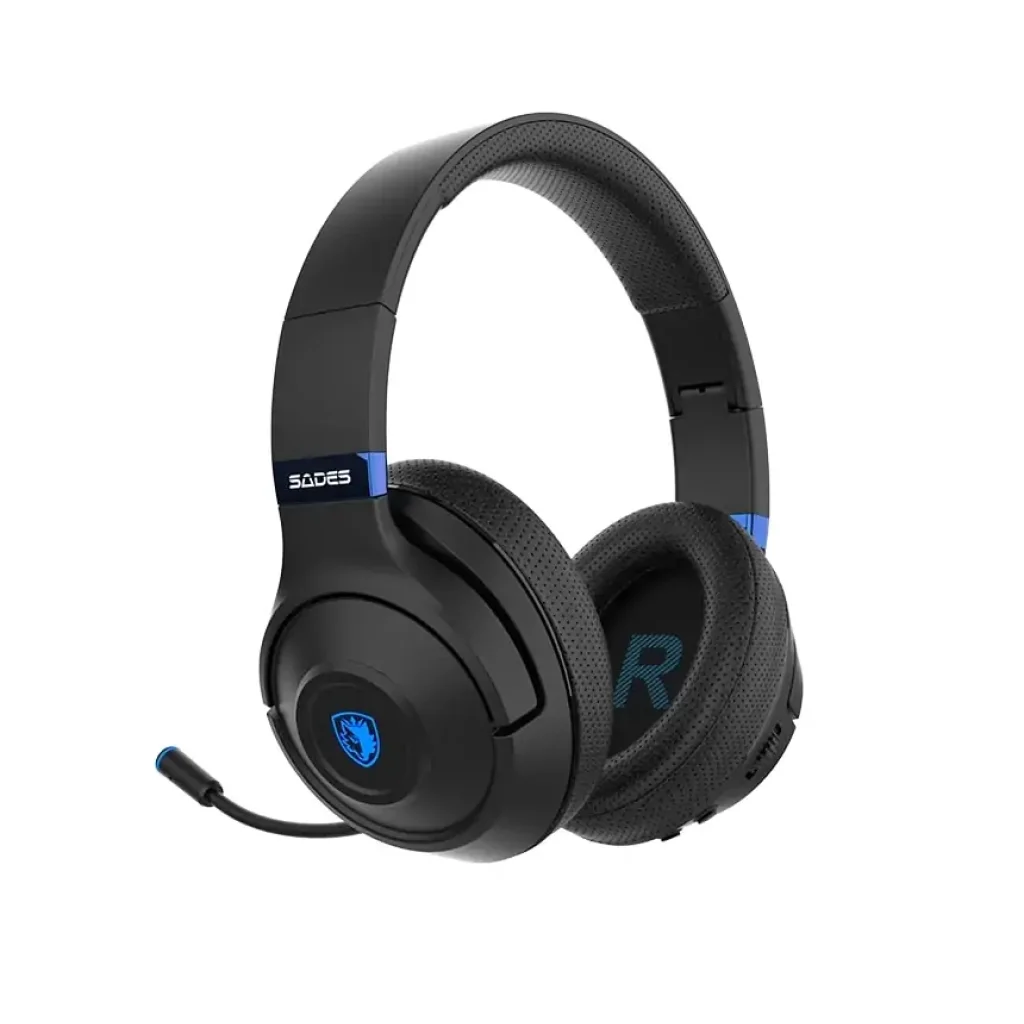 Bluetooth-гарнитура Sades SA-205 Whisper Black/Blue (sa205bkb) UA