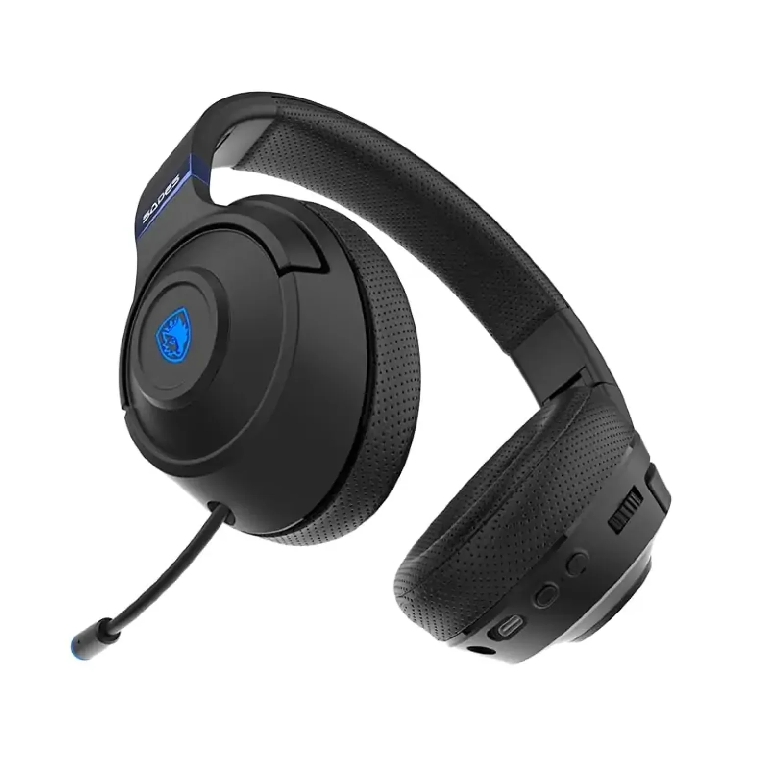 Bluetooth-гарнітура Sades SA-205 Whisper Black/Blue (sa205bkb) UA
