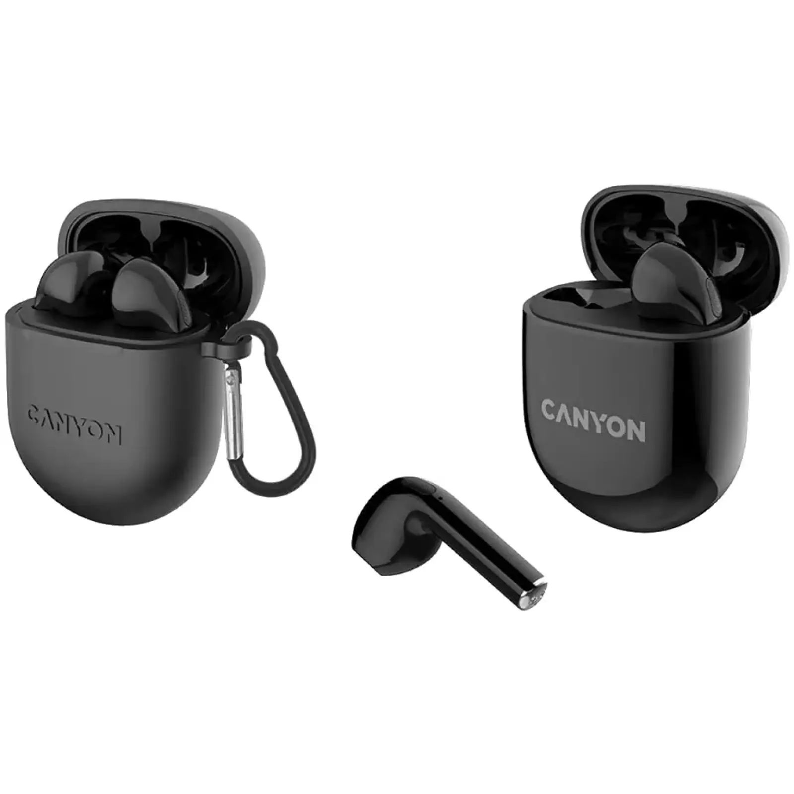 Bluetooth-гарнитура Canyon TWS-6 Black (CNS-TWS6B) UA