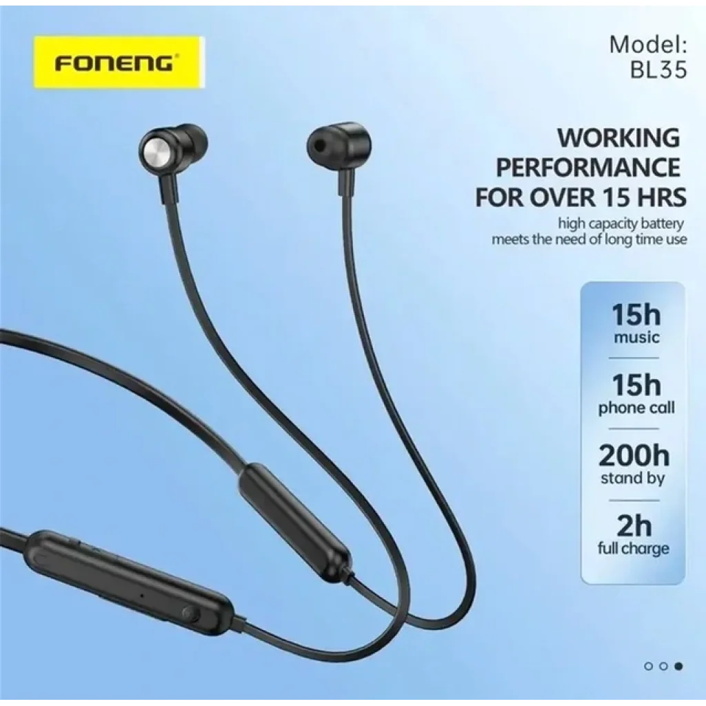 Bluetooth-гарнітура Foneng Neckband Sport (BL35) UA