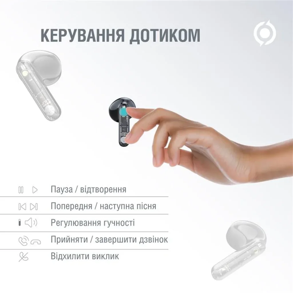 Bluetooth-гарнітура Piko TWS-SimpleMe Black (1283126583438) UA