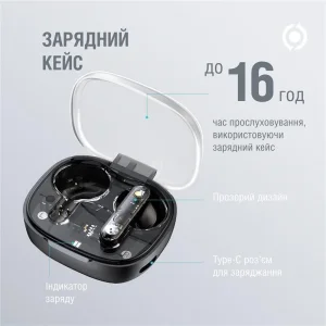 Bluetooth-гарнітура Piko TWS-SimpleMe Black (1283126583438) UA