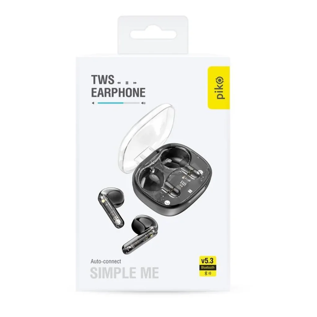 Bluetooth-гарнітура Piko TWS-SimpleMe Black (1283126583438) UA