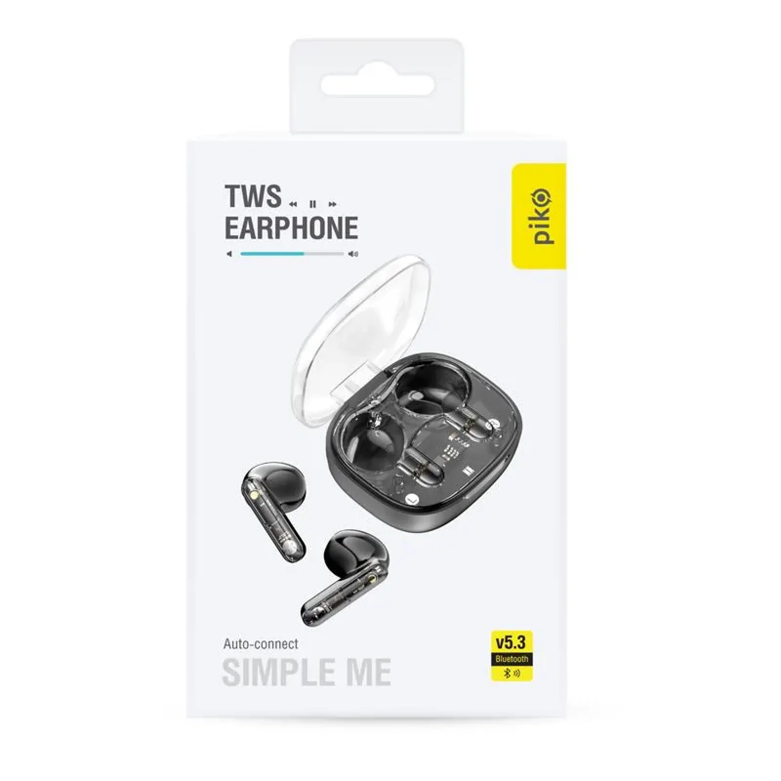 Bluetooth-гарнитура Piko TWS-SimpleMe Black (1283126583438) UA