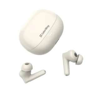 Bluetooth-гарнітура СolorWay Slim TWS-1 Earbuds Long Life Beige (CW-TWS1BE) UA