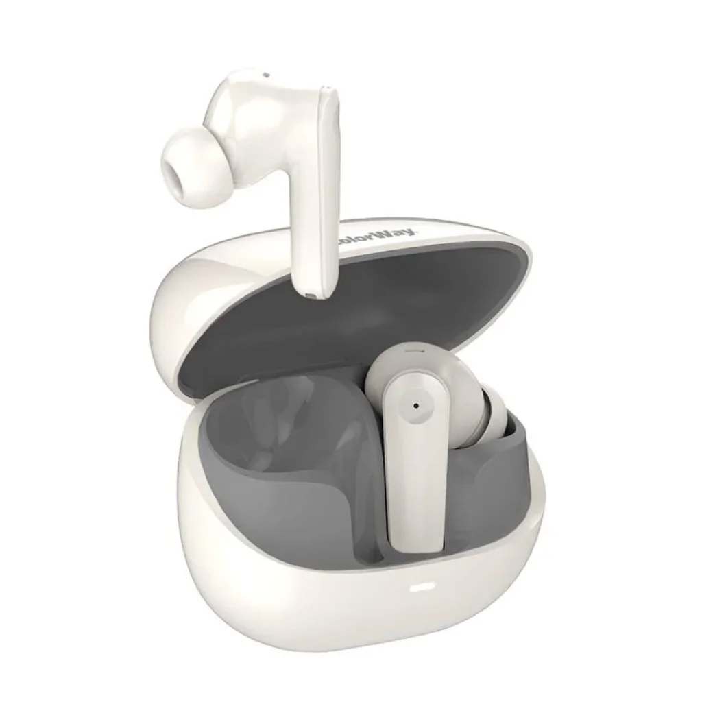 Bluetooth-гарнітура СolorWay Slim TWS-1 Earbuds Long Life Beige (CW-TWS1BE) UA