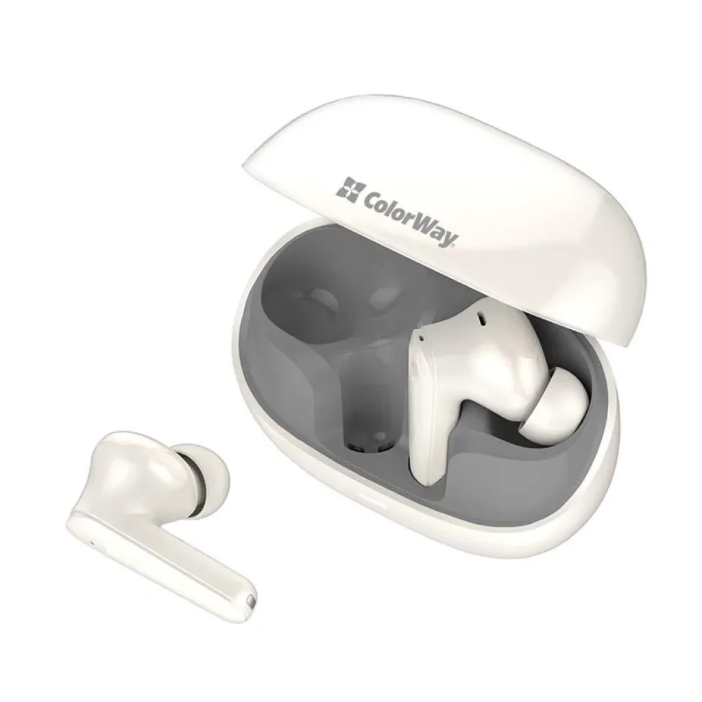 Bluetooth-гарнітура СolorWay Slim TWS-1 Earbuds Long Life Beige (CW-TWS1BE) UA