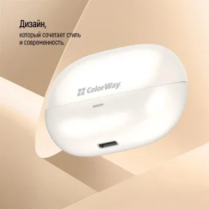 Bluetooth-гарнитура СolorWay Slim TWS-1 Earbuds Long Life Black (CW-TWS1BK1) UA