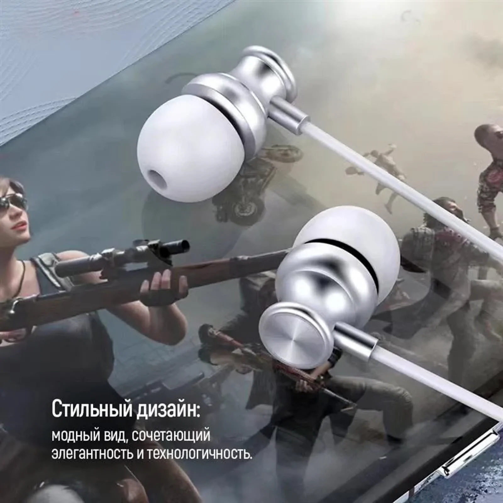 Гарнітура СolorWay 3.5 mm Wired Earphone UrbanBeat White (CW-WD03WT) UA