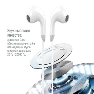 Гарнітура СolorWay 3.5 mm Wired Earphone Sound Wave White (CW-WD04WT) UA