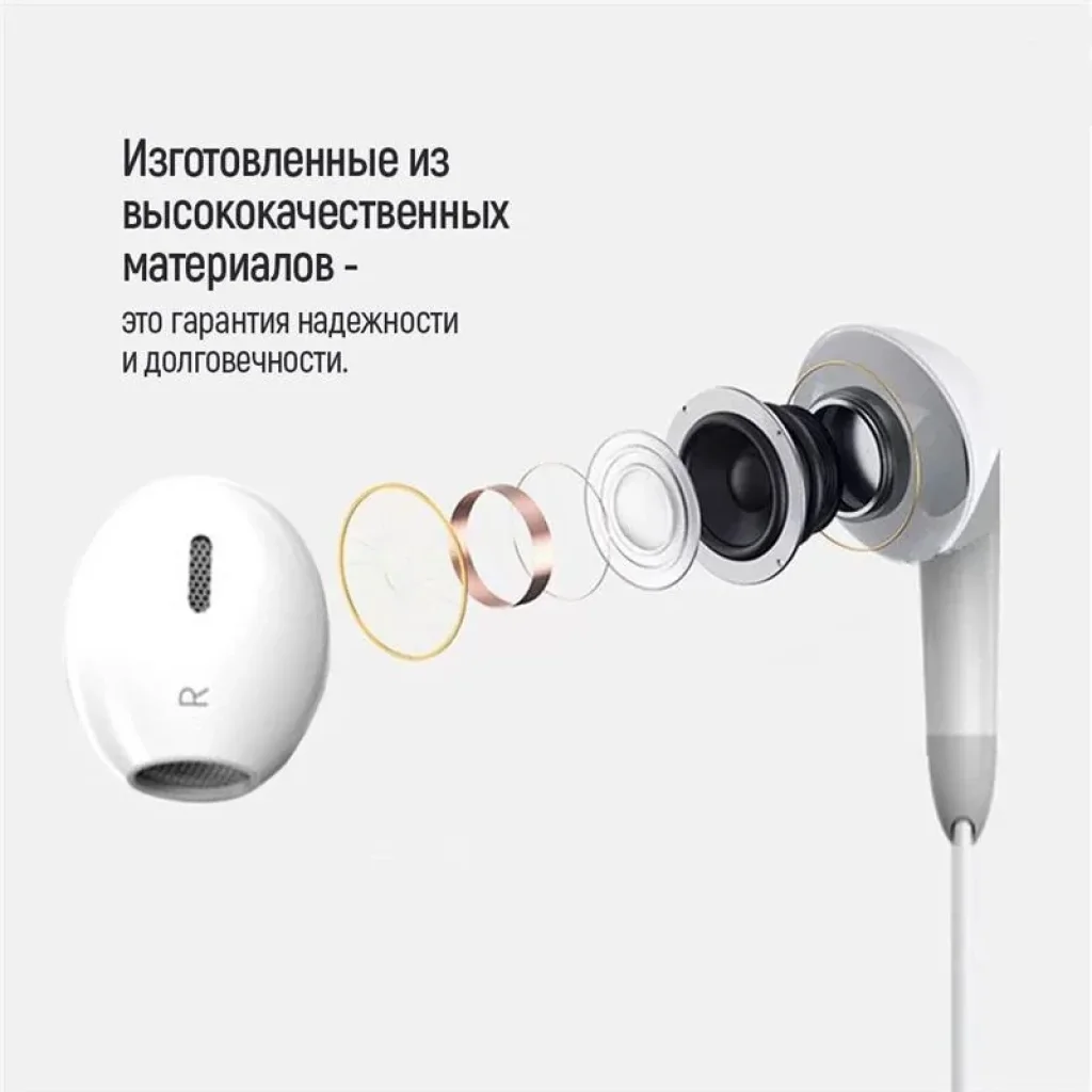 Гарнітура СolorWay 3.5 mm Wired Earphone Sound Wave White (CW-WD04WT) UA