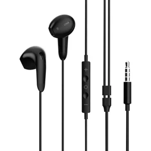 Гарнитура СolorWay 3.5 mm Wired Earphone Sound Wave Black (CW-WD04BK) UA