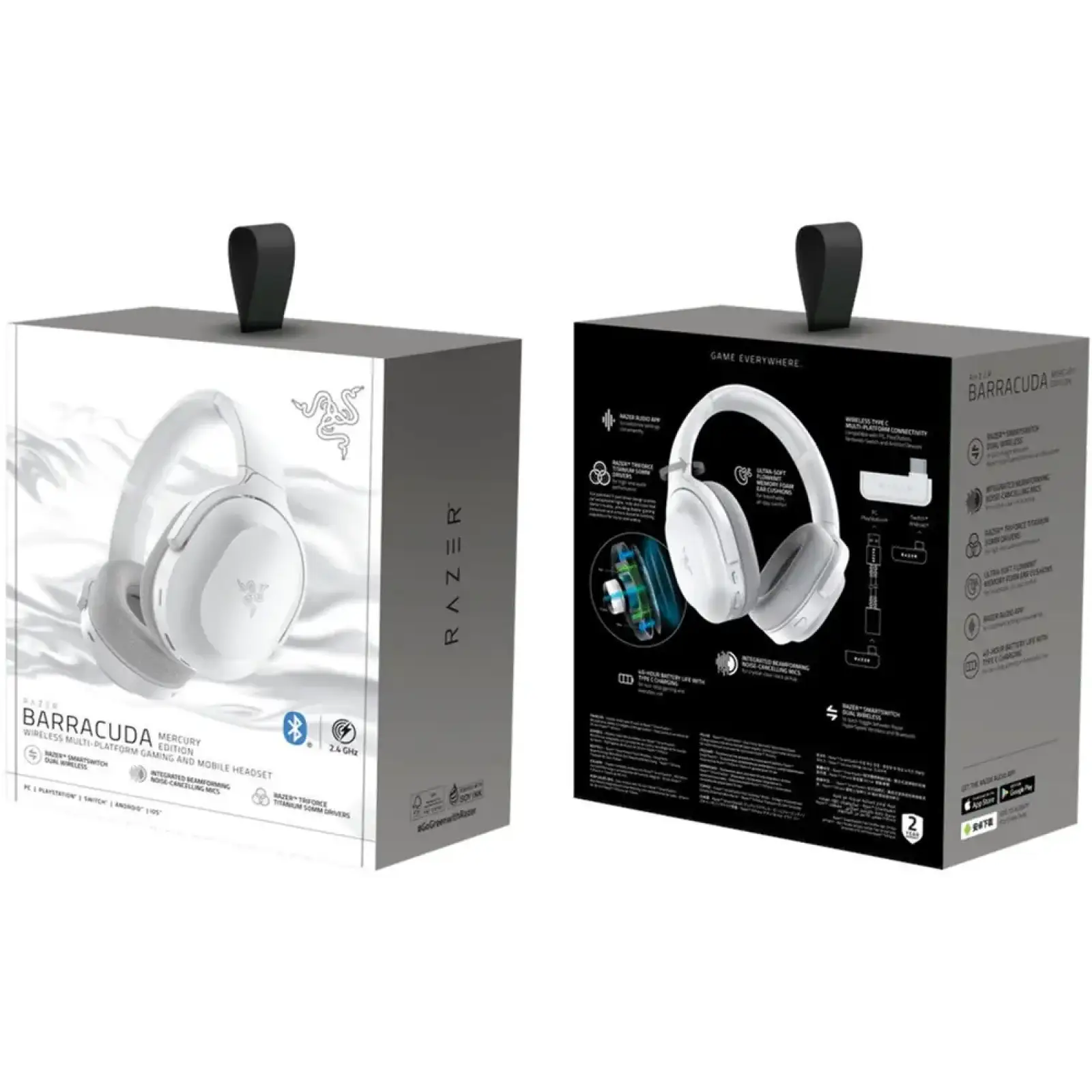 Bluetooth-гарнітура Razer Barracuda Mercury White (RZ04-03790200-R3M1) UA