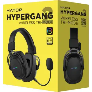 Гарнитура Hator Hypergang 2 Wireless Tri-Mode Black (HTA-950) UA