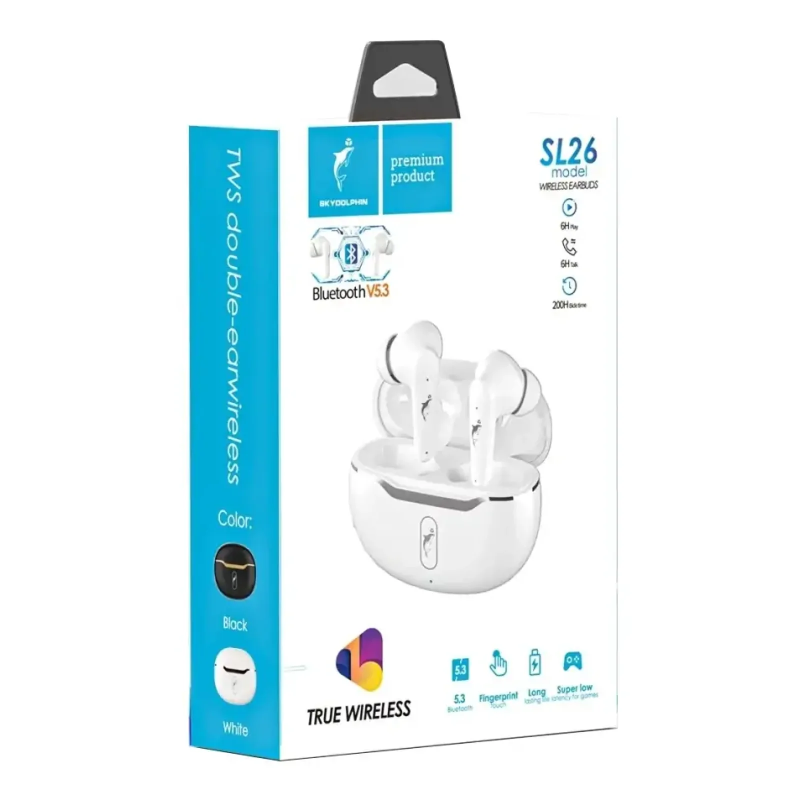Bluetooth-гарнітура SkyDolphin TWS SL26 White (SDBTE-000189) UA