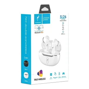 Bluetooth-гарнітура SkyDolphin TWS SL26 White (SDBTE-000189) UA