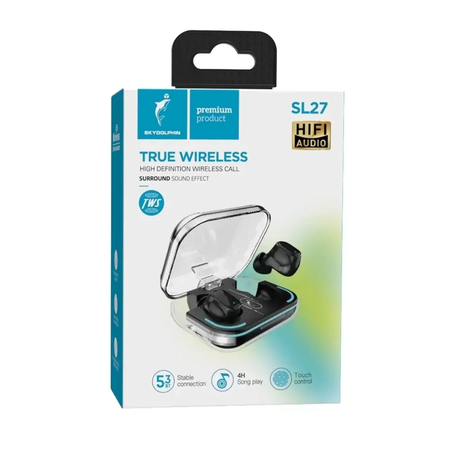 Bluetooth-гарнитура SkyDolphin TWS SL27 Black (SDBTE-000192) UA