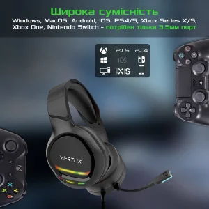 Гарнитура Vertux Tokyo Black, tokyo.black UA