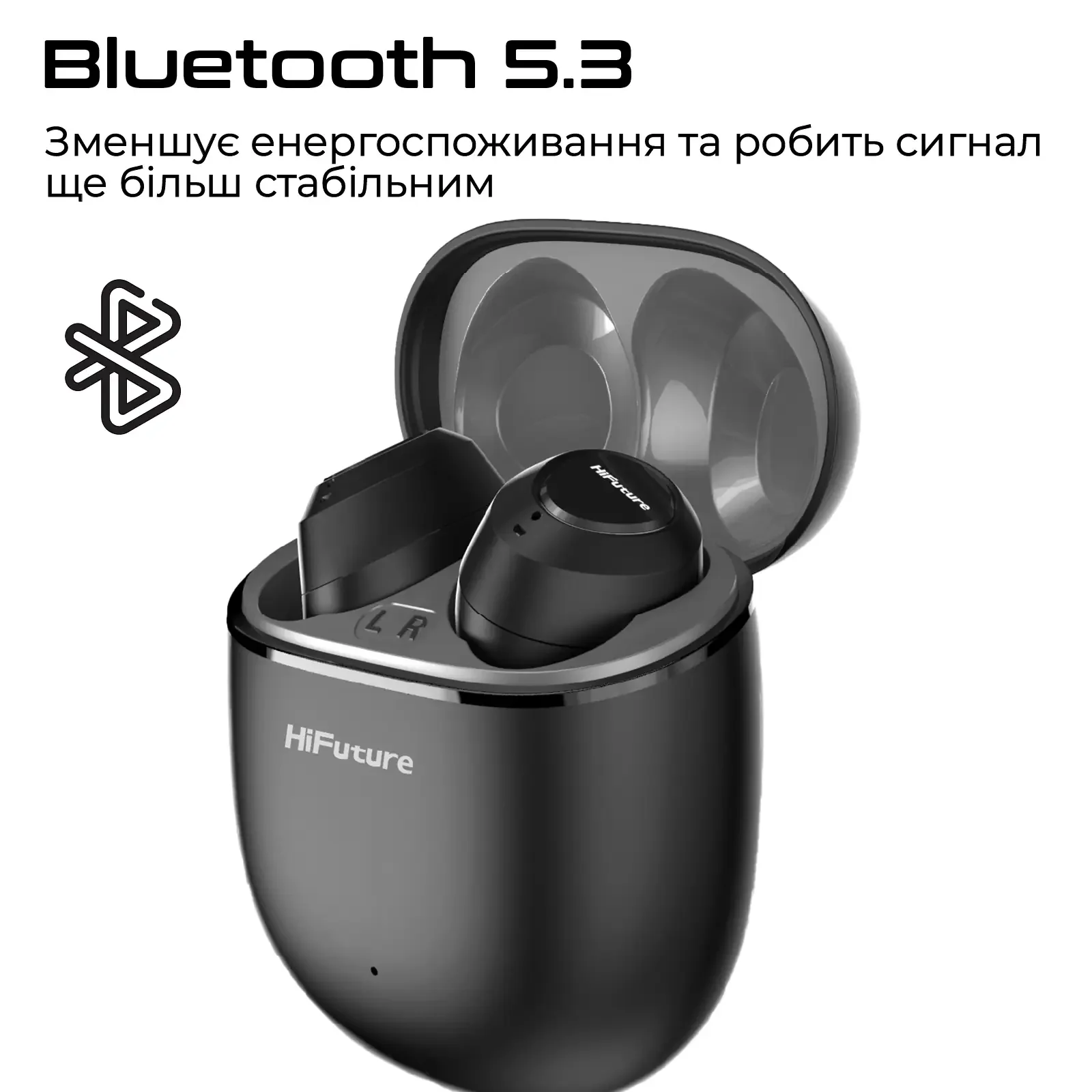 Bluetooth-гарнитура HiFuture OlymBuds3 Black (olymbuds3.black) UA