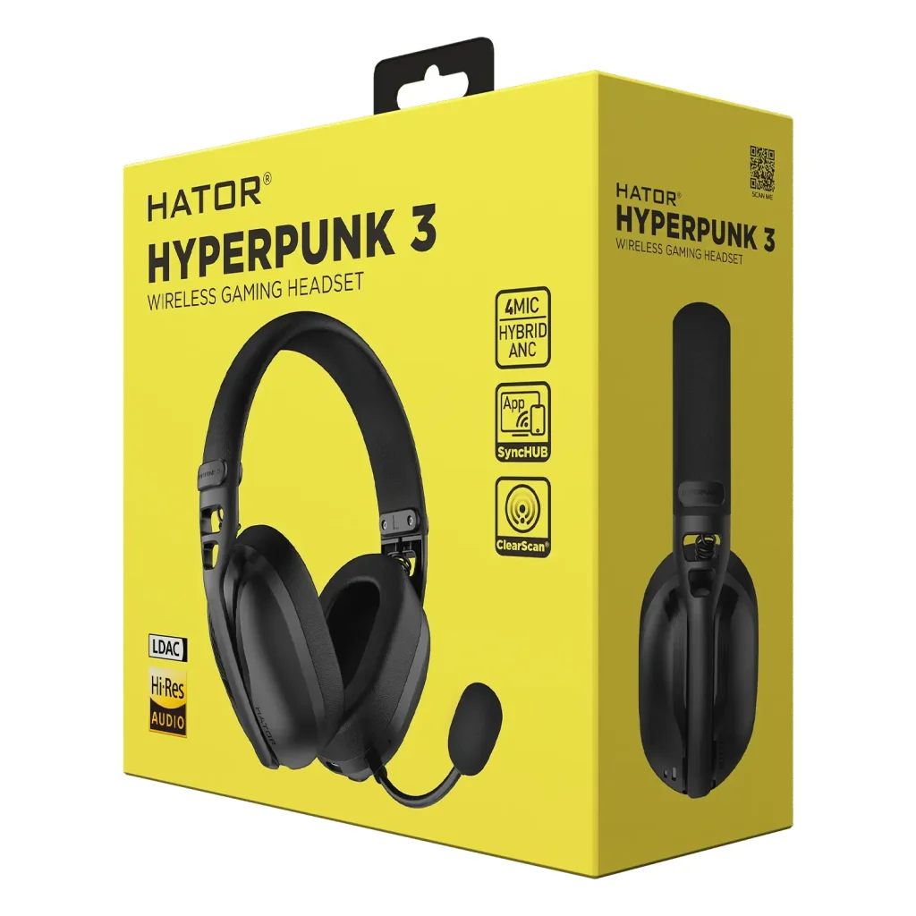 Гарнiтура Hator Hyperpunk 3 Wireless Black (ESH15) UA