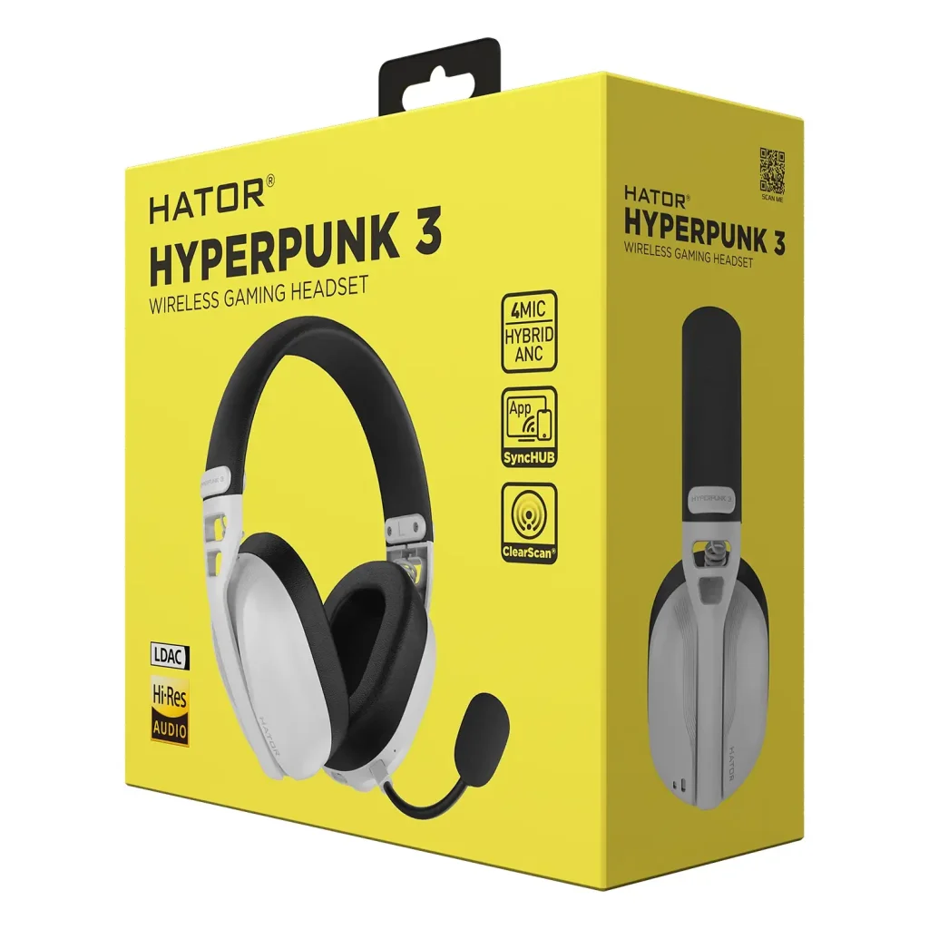 Гарнiтура Hator Hyperpunk 3 Wireless White (ESH16) UA