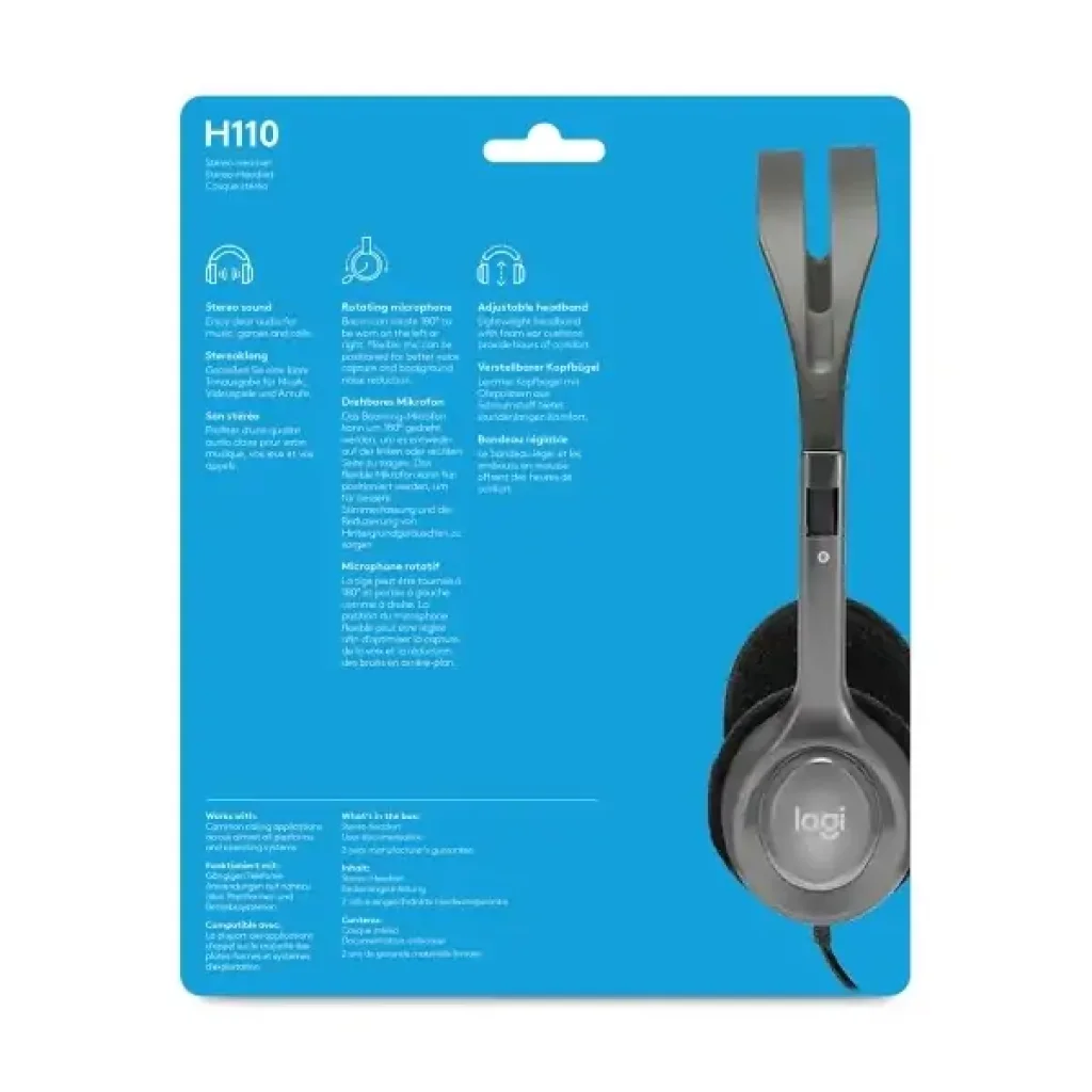Гарнітура Logitech H110 (981-000271) UA