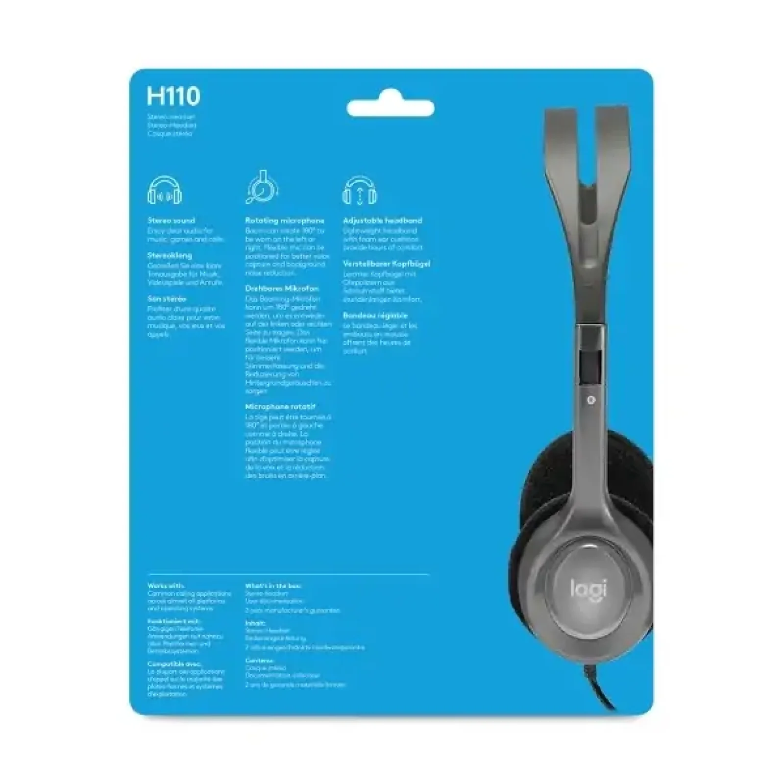 Гарнитура Logitech H110 (981-000271) UA