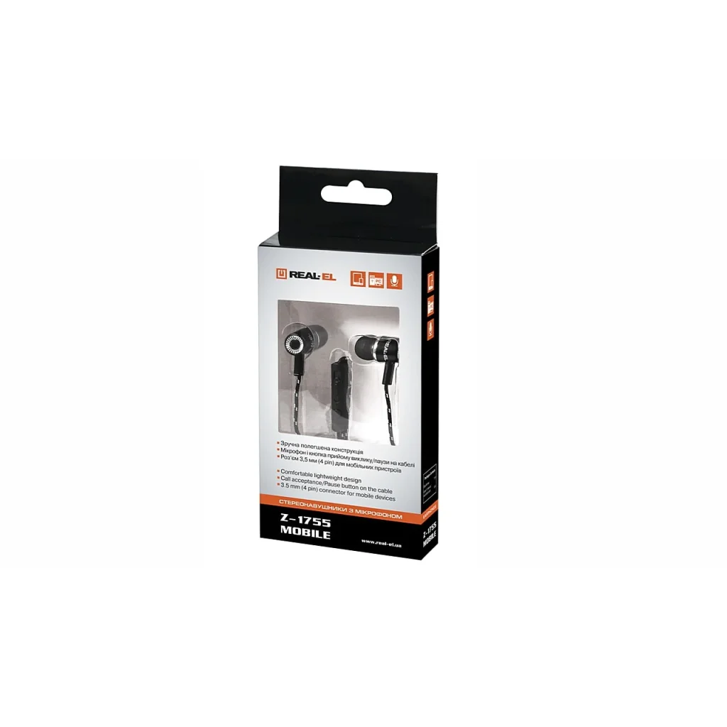 Гарнітура REAL-EL Z-1755 Black/White, EL124100020 UA