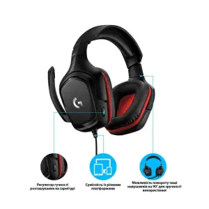 Гарнітура Logitech G332 Black (981-000757) UA