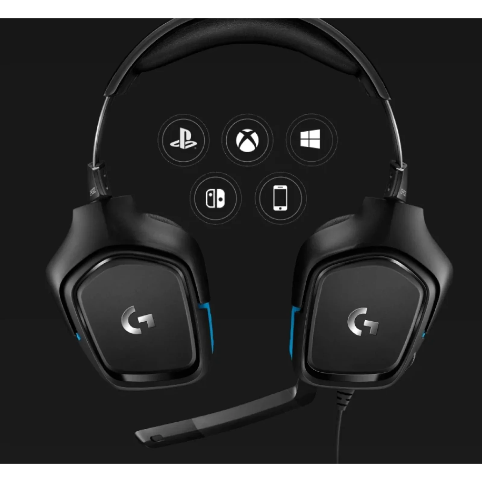Гарнітура Logitech G432 Black (981-000770) UA