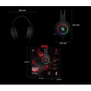 Гарнитура A4Tech Bloody G521 Black, G521 Bloody (Black) UA