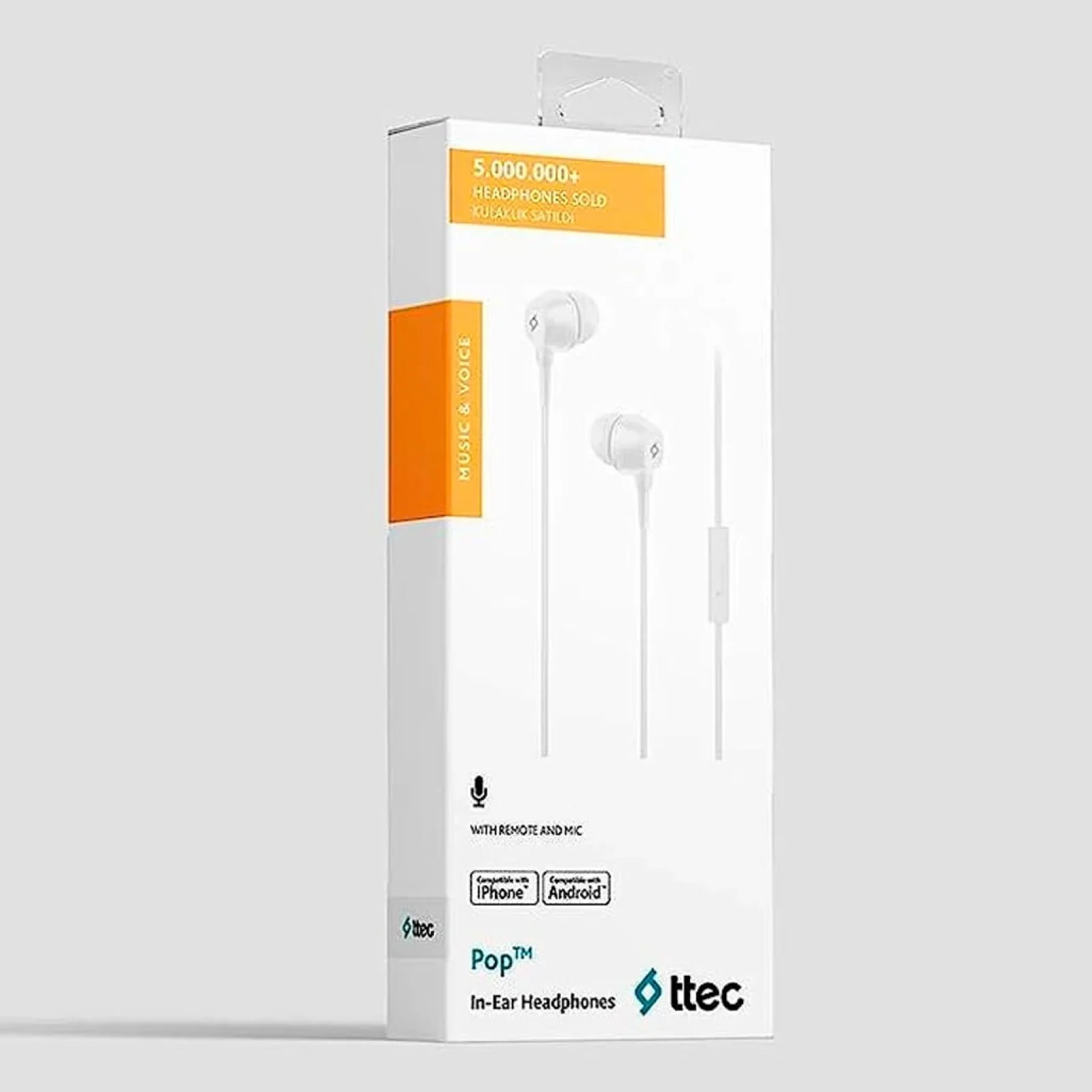 Гарнітура Ttec Pop White (2KMM13B) UA