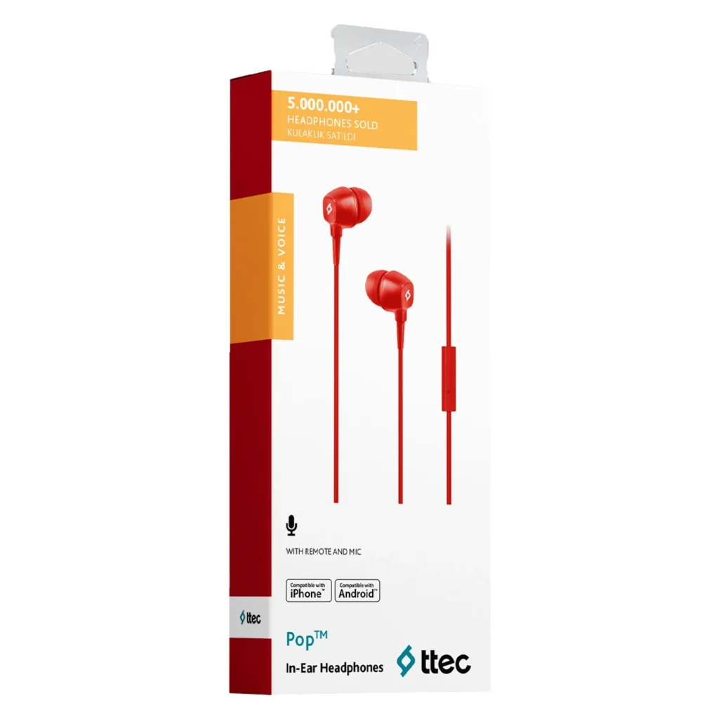 Гарнітура Ttec Pop Red (2KMM13K) UA