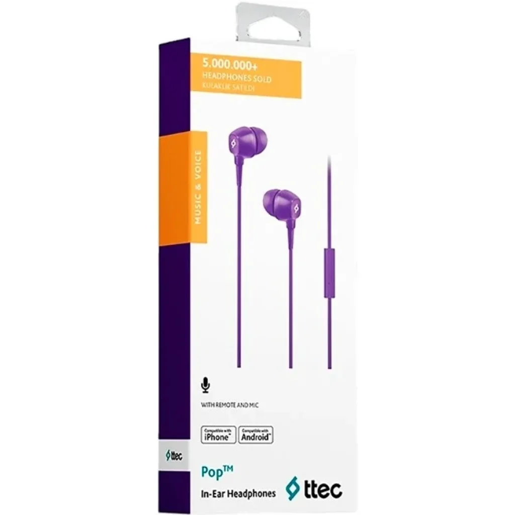 Гарнітура Ttec Pop Purple (2KMM13MR) UA