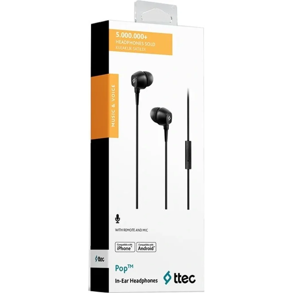 Гарнітура Ttec Pop Black (2KMM13S) UA