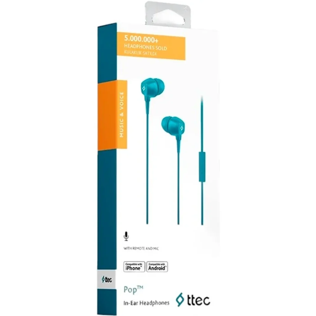 Гарнітура Ttec Pop Turquoise (2KMM13TZ) UA